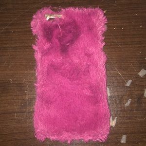 6+ Phone Case Faux Fur
